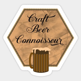 Craft Beer Connoisseur Sticker